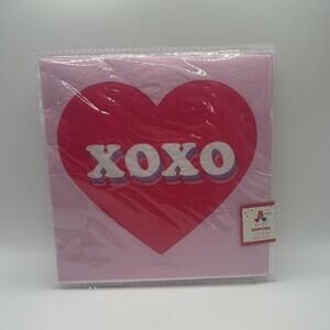 XOXO Napkins Pink & Purple (8 count)